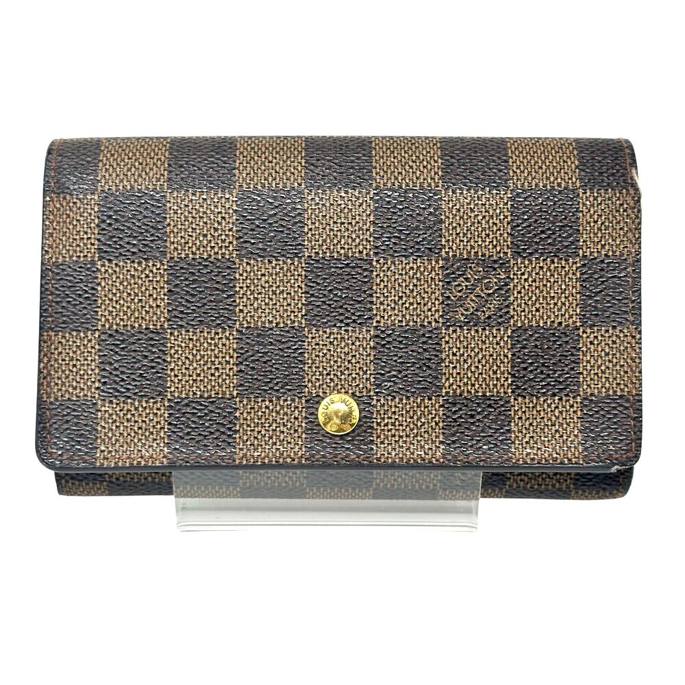 Louis Vuitton LV Damier Ebene Porte Monnaie Tresor Wallet